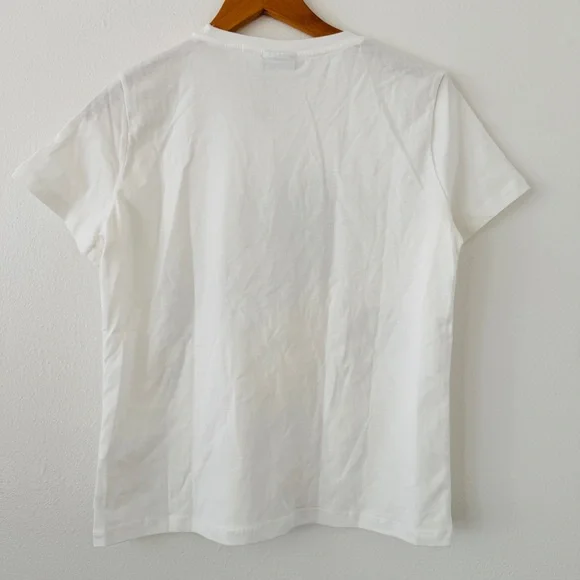 NWOT Desigual Floral Textured White Short Sleeve Shirt - Picture 5 of 5